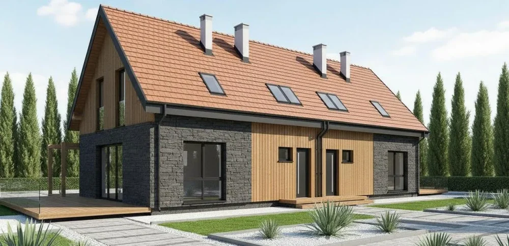 Проект Двухэтажный дом 22 на 9, 276 м2