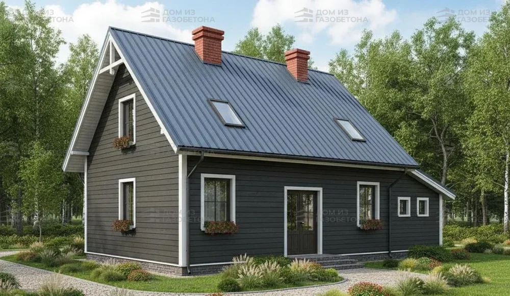 Проект Двухэтажный дом 8 на 13, 126 м2