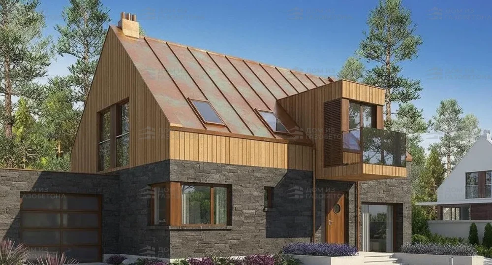 Проект Двухэтажный дом 12 на 9, 141 м2