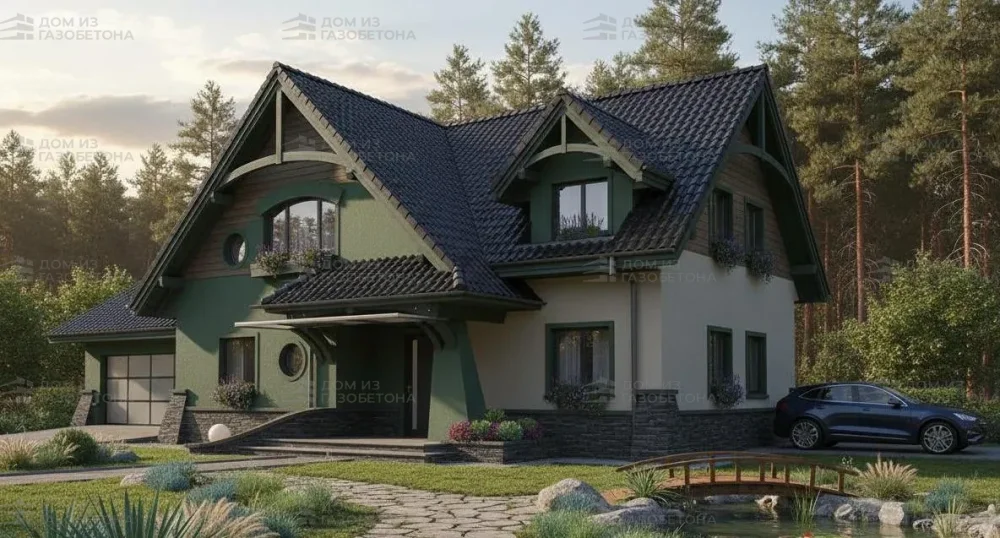 Проект Двухэтажный дом 18 на 11, 216 м2