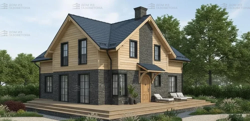 Проект Двухэтажный дом 14 на 10, 192 м2