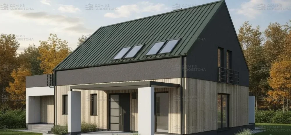 Проект Двухэтажный дом 15 на 11, 167 м2