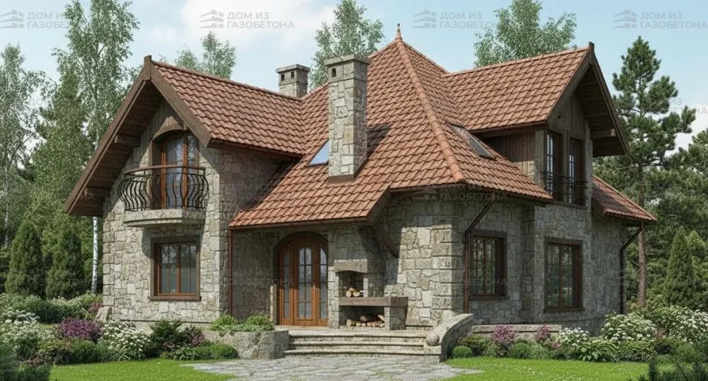 Проект Двухэтажный дом 11 на 13, 158 м2