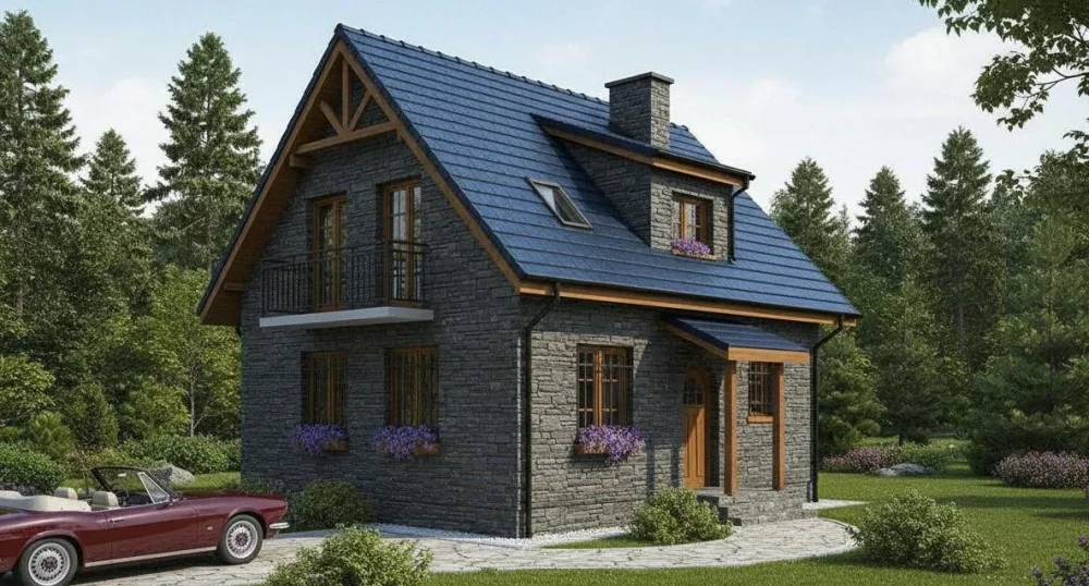 Проект Двухэтажный дом 8 на 8, 131 м2