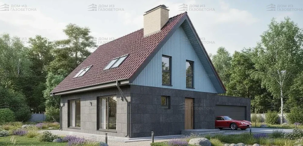 Проект Двухэтажный дом 10 на 9, 133 м2